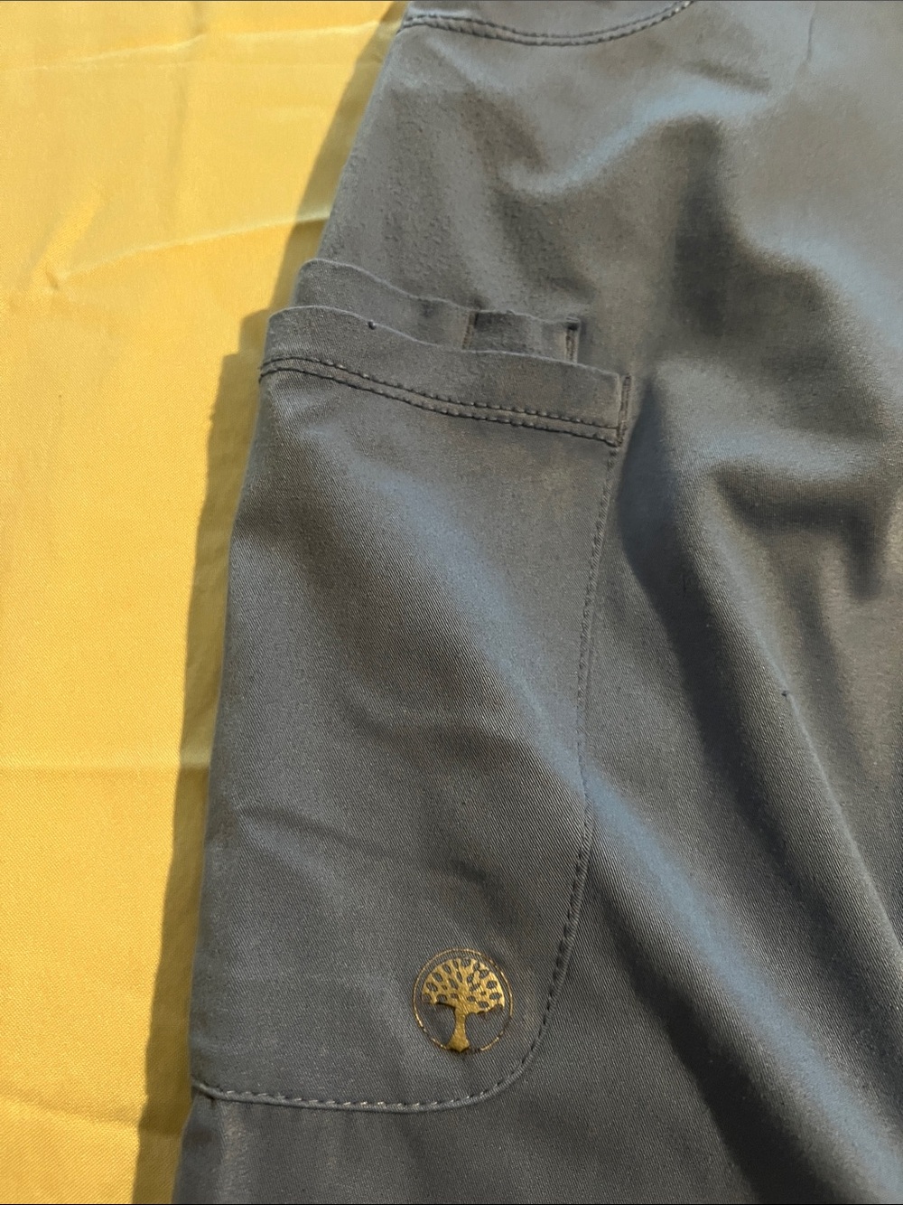 Light Blue Utility Drawstring Scrub Pants - Picture 2 of 9